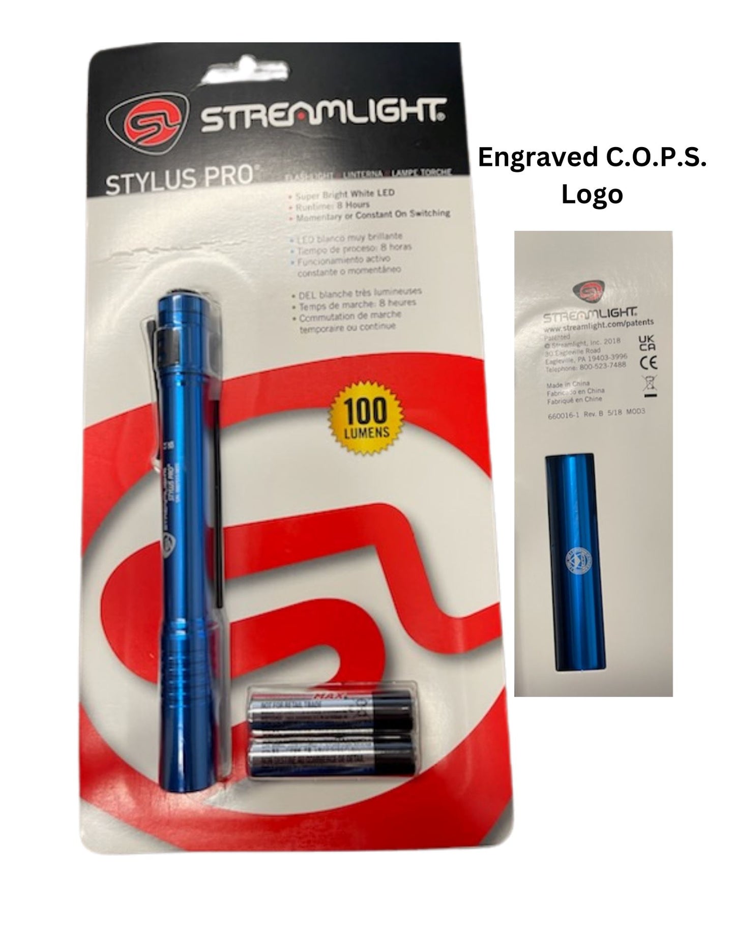 Blue Streamlight Stylus Pro Penlight Streamlight 